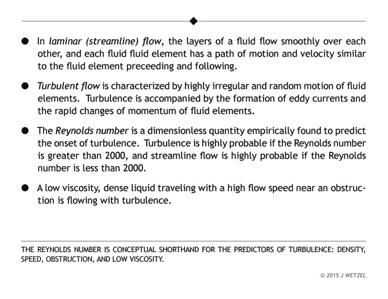 Turbulent flow main points