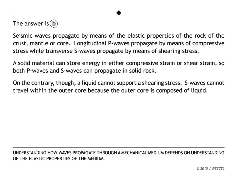 Seismic waves problem explanation