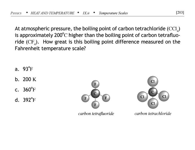 Celsius fahrenheit practice problem