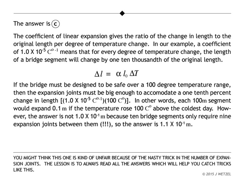 Thermal expansion problem explanation