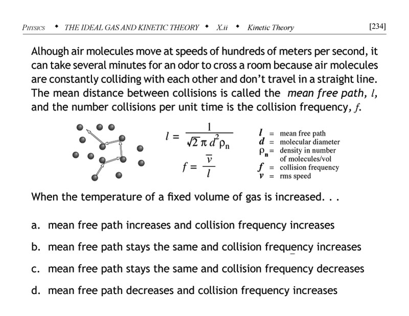 Mean free path physics problem