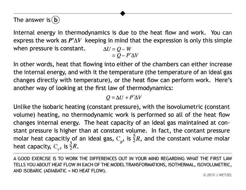 Heat capacity problem explanation