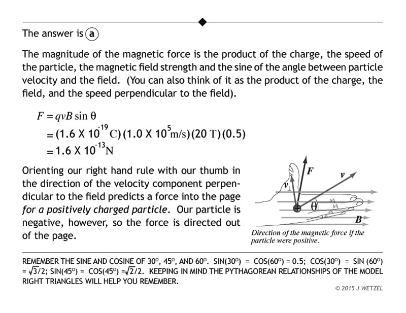 Particle in magnetic field problem