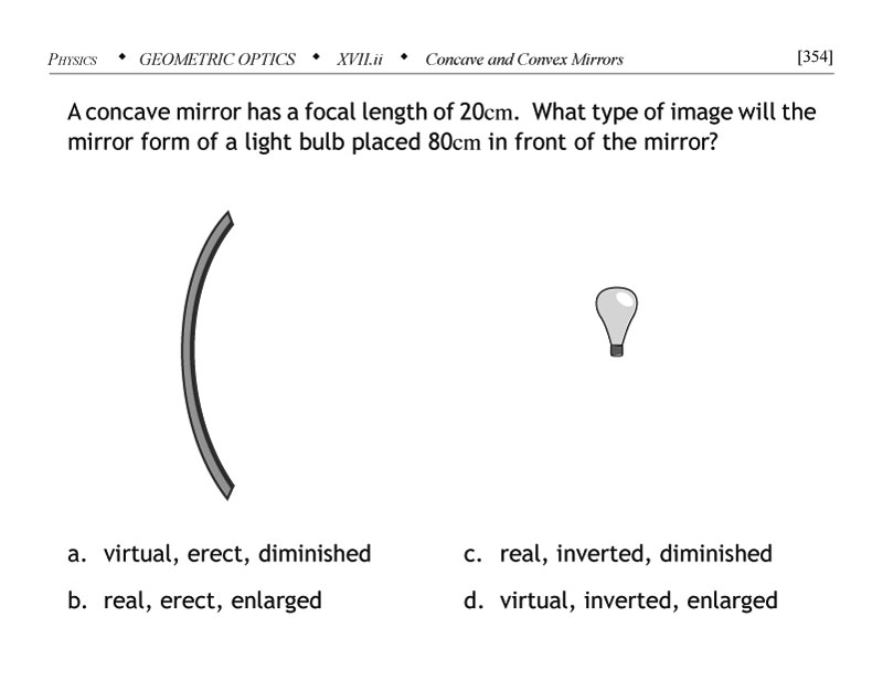 Concave mirror physics question