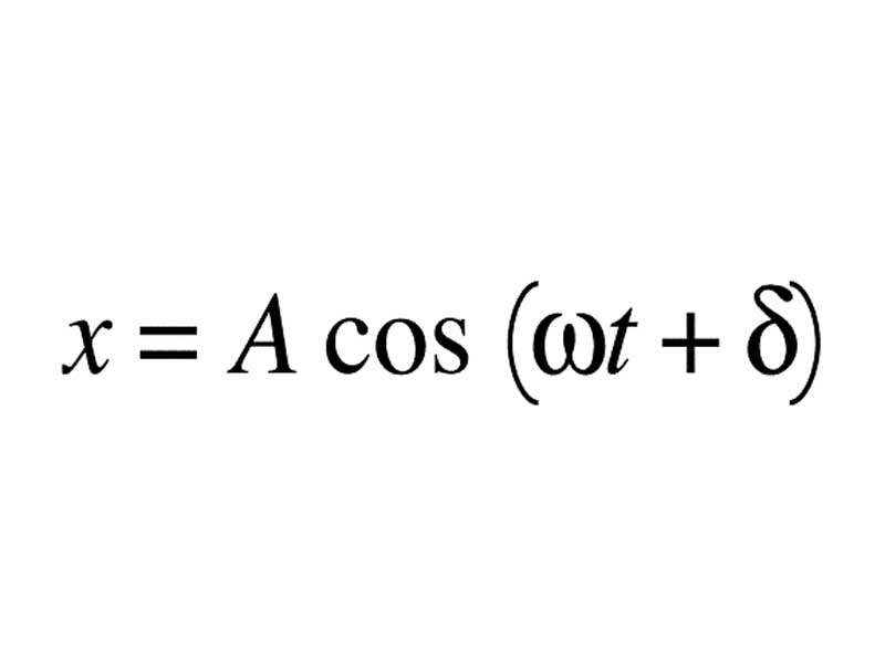 Formula for harmonic motion