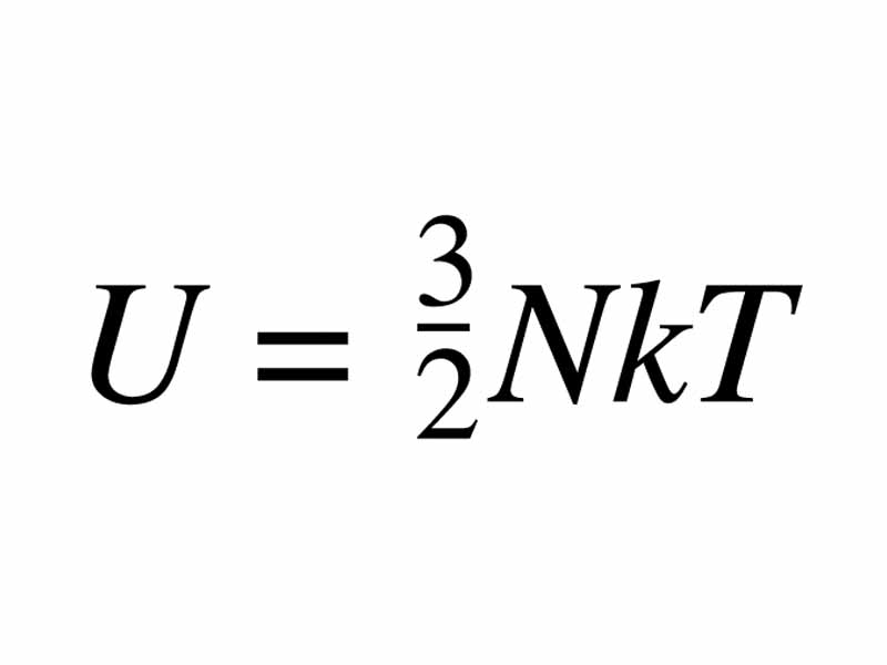 Internal energy of a monatomic gas