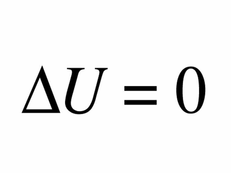 Internal energy change in an isothermal process