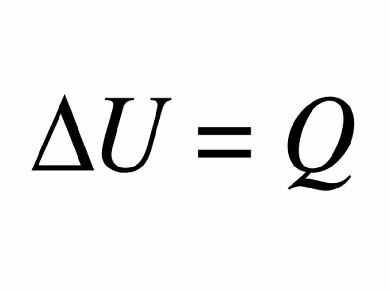 Internal energy change and heat flow in an isovolumetric process