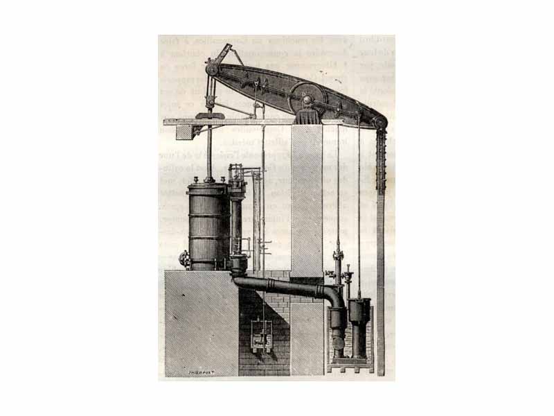 Trevithick pumping engine (Cornish system).