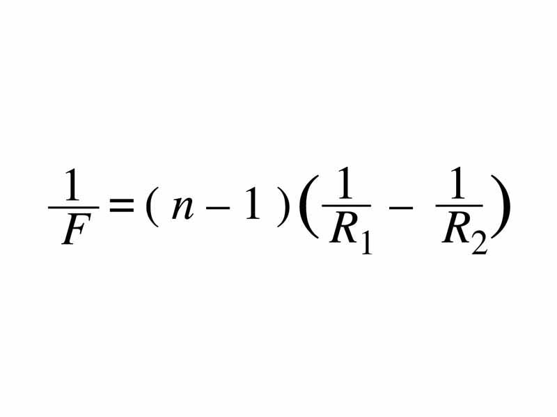 Lensmaker equation