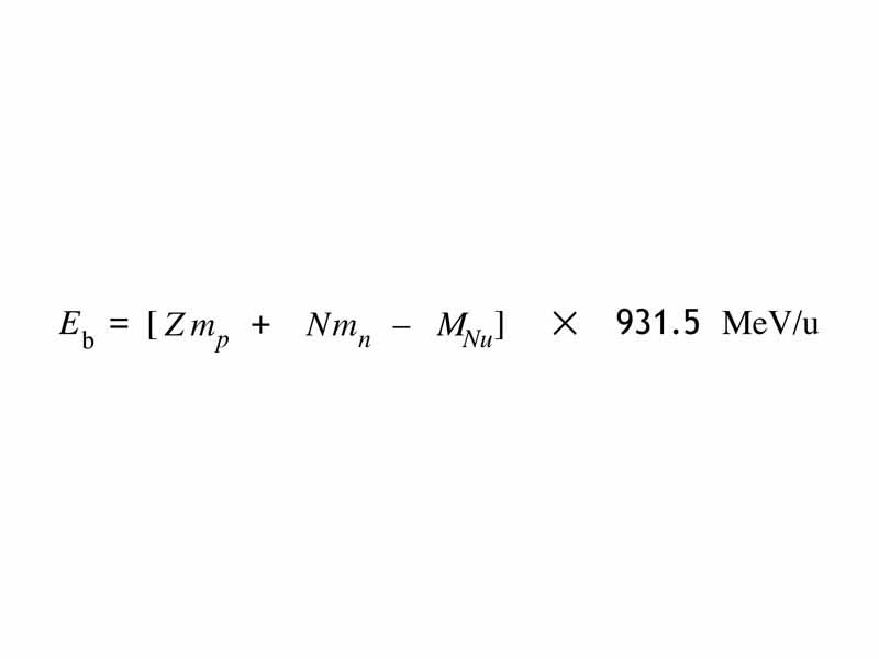 Nucleus binding energy