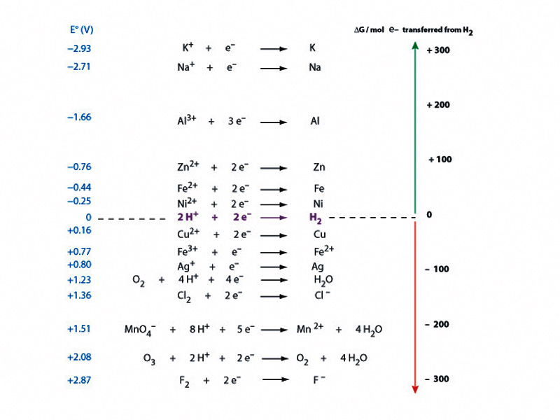 Electrode potentials.