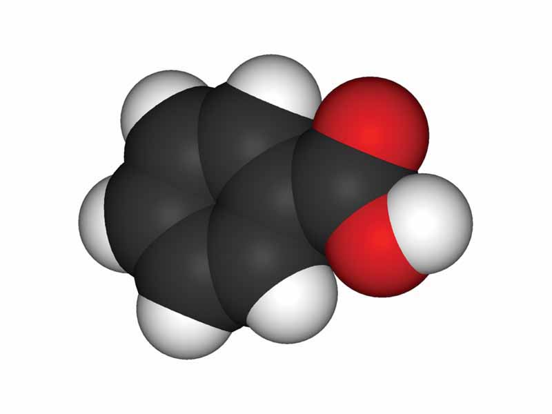 Benzoic acid space filling