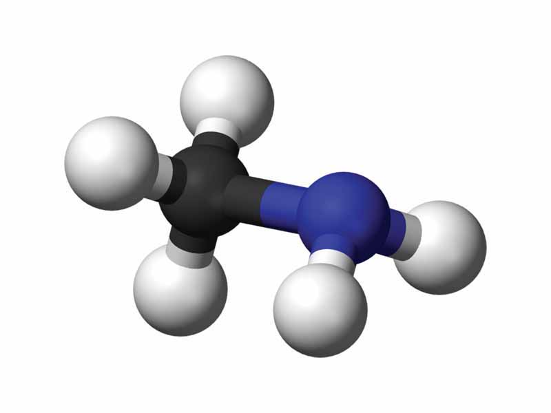 Methylamine ball and stick