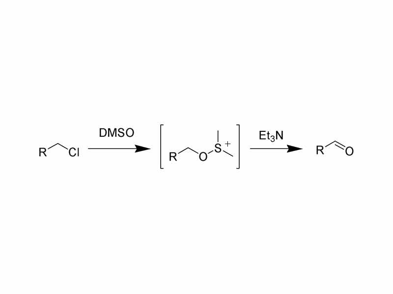 Chemical structure of Kornblum oxidation