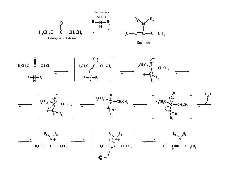 Enamine formation