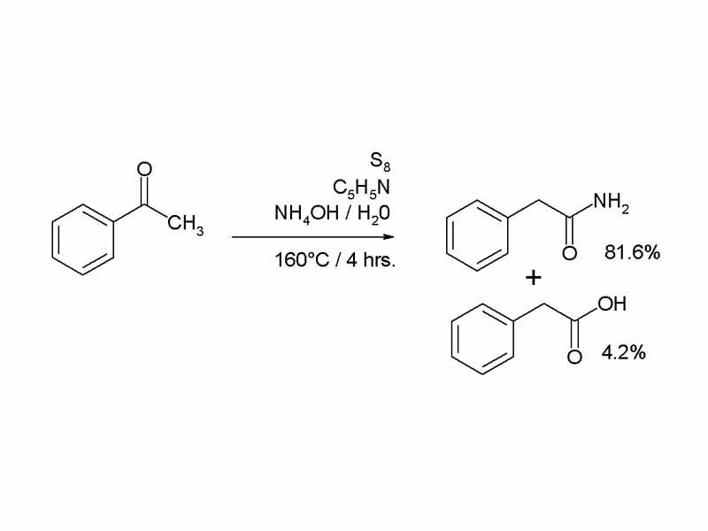 Example of Willgerodt reaction.  