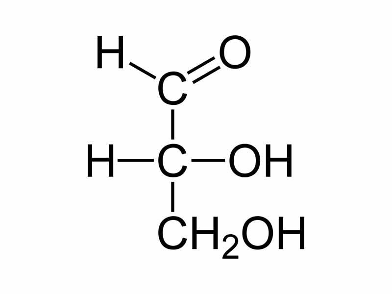 Fischer projection - D-glyceraldehyde