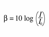 Definition of decibels