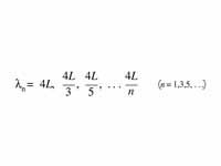 Harmonic series for an air column ope...