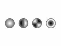 Standing waves on a drum-head.