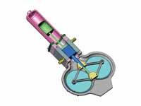 Cut away diagram of a Rhombic Drive B...