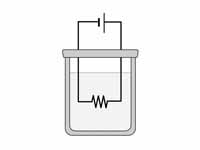 Circuit with the resistor submerged w...