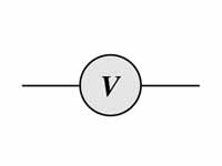 Voltmeter symbol