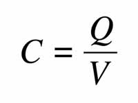 Definition of capacitance