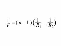 Lensmaker equation