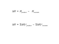 Enthalpy change.