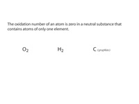 Rule for assigning oxidation numbers.