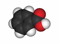 Benzoic acid space filling