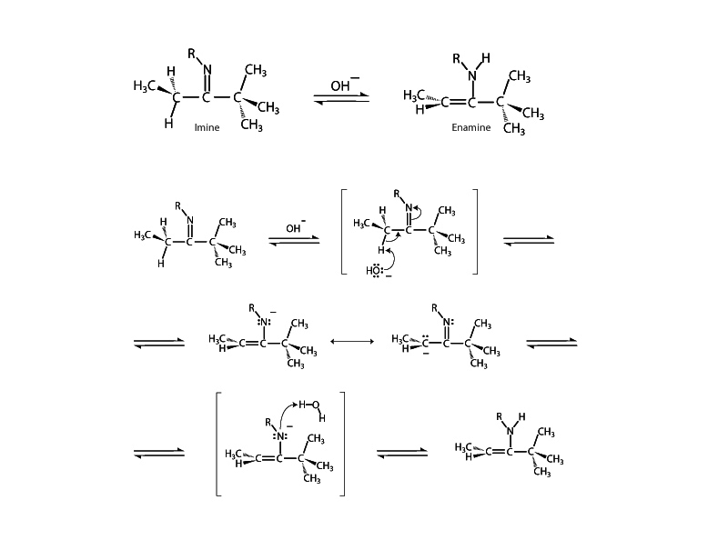 Imine enamine tautomerism