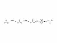 Reaction scheme of the Arndt-Eistert ...