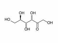 Structure formula of fructose