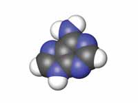 Adenine structure space filling