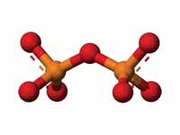 Ball-and-stick model of the pyrophosp...